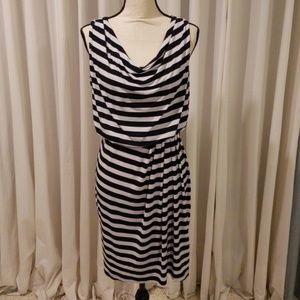 Black and White Striped Dress